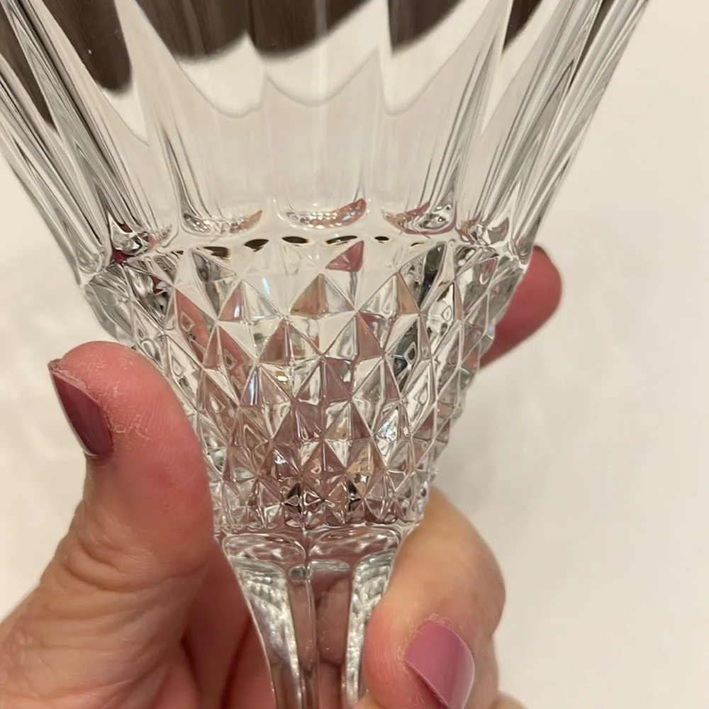 Bohemia 24% Lead Crystal Martini Glass NWT No Chips/Cracks Elegant‎ serving dish